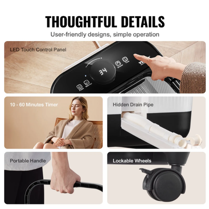 VEVOR Foot Spa Bath Massager with Heater